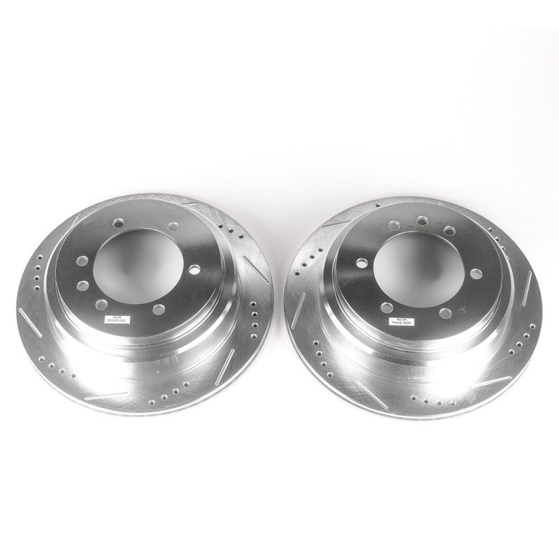 PowerStop Drilled & Slotted Front/Rear Rotor Pair | Nissan Patrol (06-09) Middle East Market (JBR1578XPR)