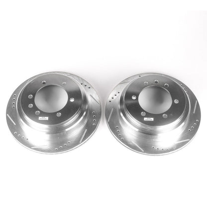 PowerStop Drilled & Slotted Front/Rear Rotor Pair | Nissan Patrol (06-09) Middle East Market (JBR1578XPR)