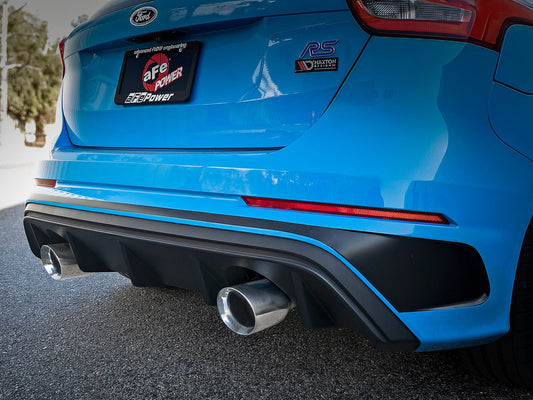 aFe Takeda 3in 304 SS Axle-Back Exhaust System w/ Polished Tip 16-18 Ford Focus RS 2.3L (t)