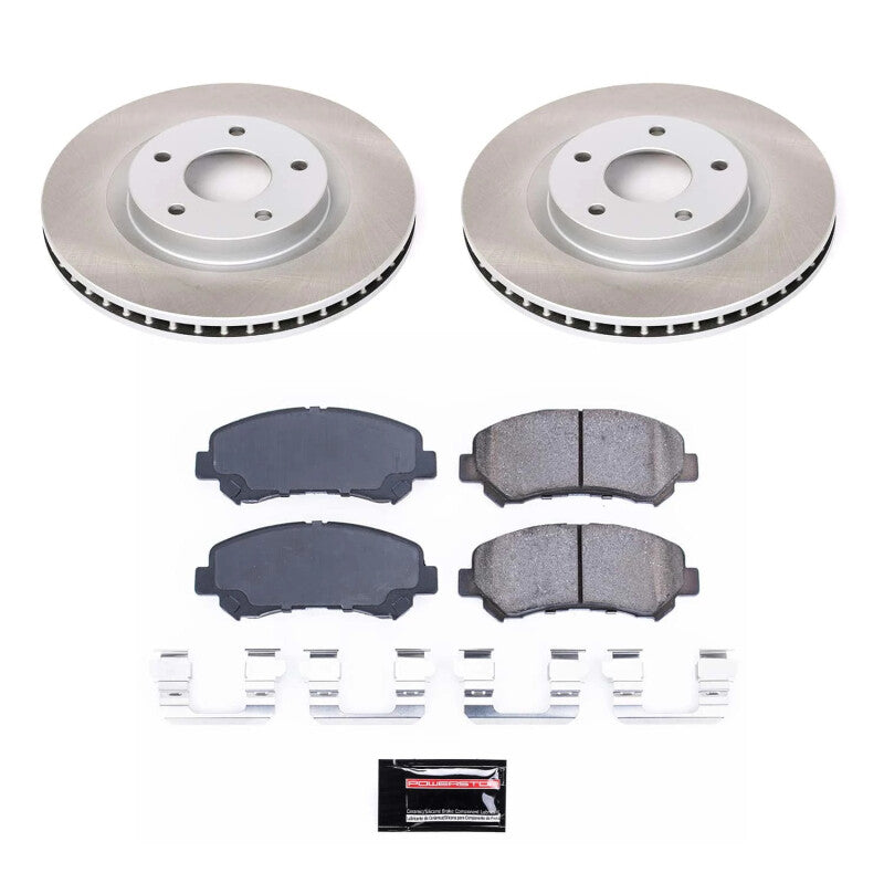 PowerStop 14-15 Nissan Rogue Select Front Semi-Coated Rotor Kit (SC4724)