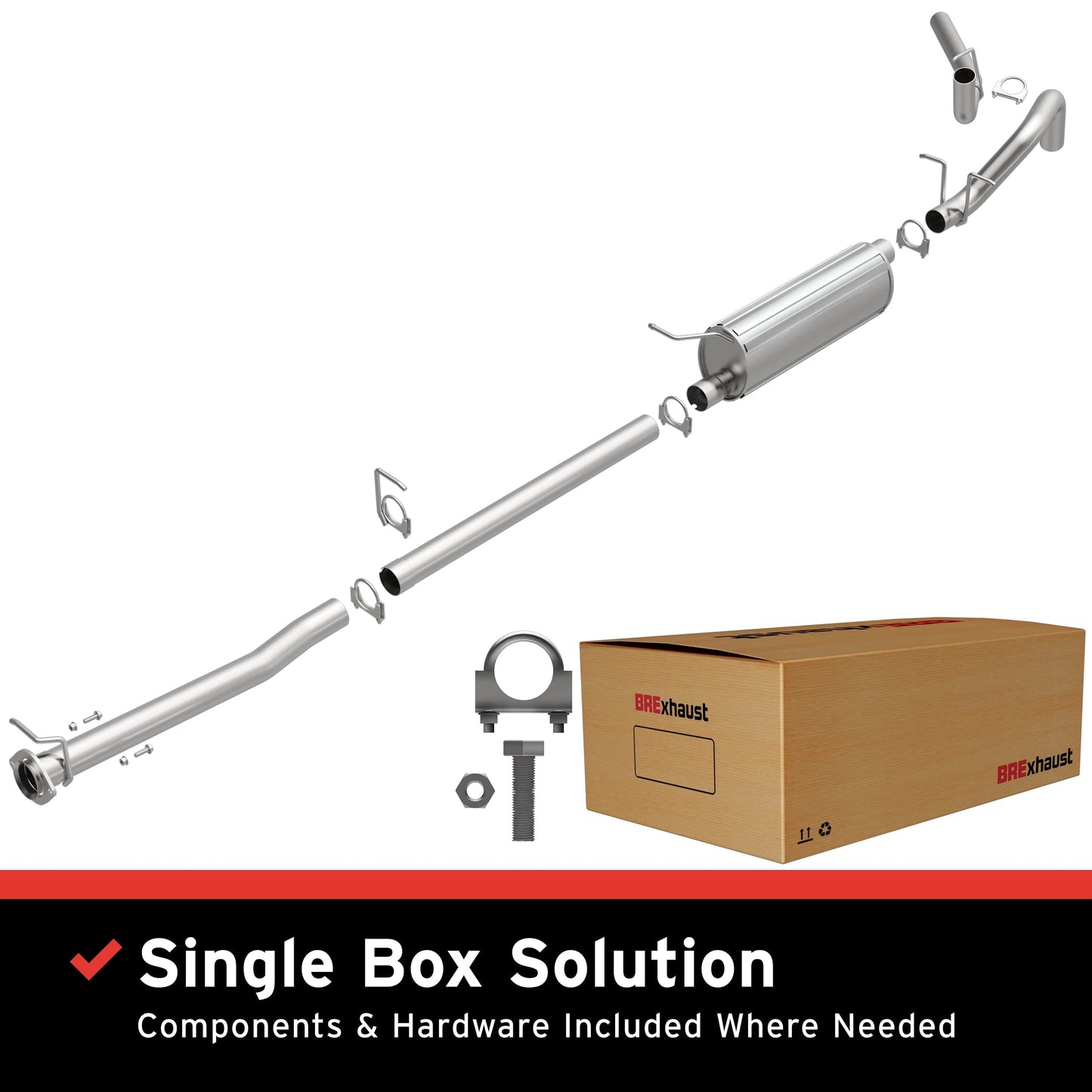 BRExhaust 2008-2010 Ford Direct-Fit Replacement Exhaust System