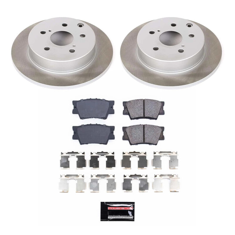 PowerStop 06-18 Toyota RAV4 Rear Semi-Coated Rotor Kit (SC4671)