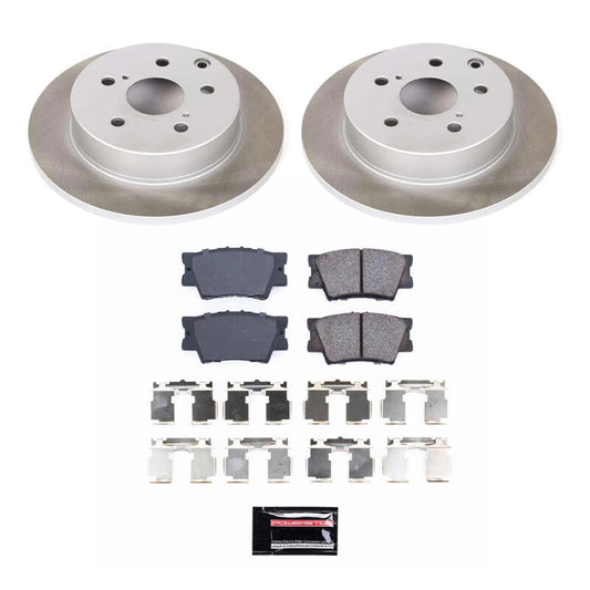 PowerStop 06-18 Toyota RAV4 Rear Semi-Coated Rotor Kit (SC4671)