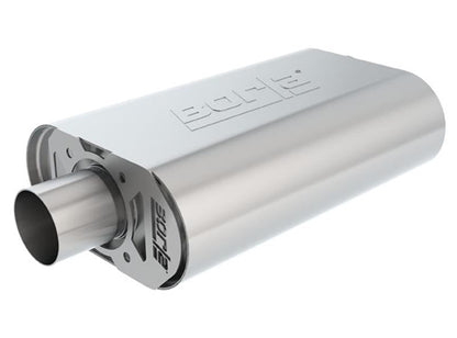 Borla CrateMuffler SBF 289/302/FE 2.25in Offset/Center Oval ATAK (400838) | Stock SBF