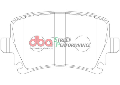 DBA Rear Street Performance Brake Pads | Audi A3 (06-09) (DB1865SP)
