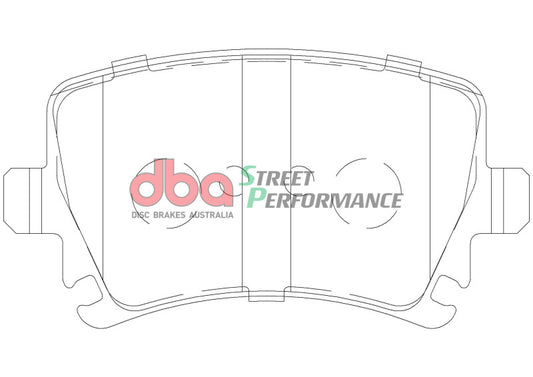 DBA Rear Street Performance Brake Pads | Audi A3 (06-09) (DB1865SP)