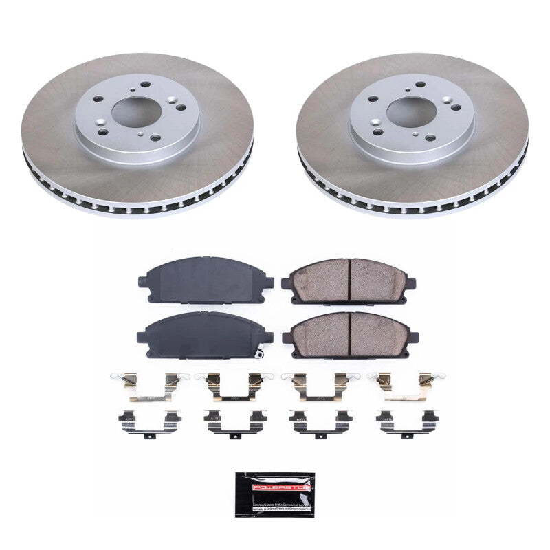 PowerStop 03-06 Acura MDX Front Semi-Coated Rotor Kit (SC2290)