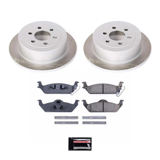 PowerStop 03-04 Dodge Dakota Rear Semi-Coated Rotor Kit (SC2192)