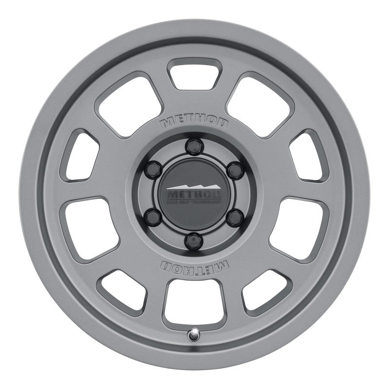 (set of 4) Method MR705 Titanium | 17x8.5" +35mm | 6x5.5in Wheel