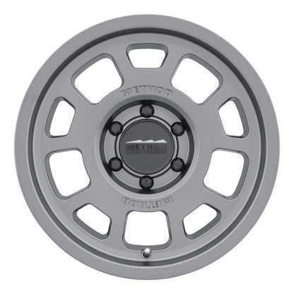 (set of 4) Method MR705 Titanium | 17x8.5" +35mm | 6x5.5in Wheel