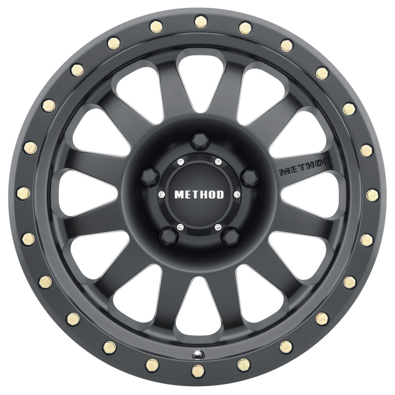 (set of 4) Method MR304 Double Standard Matte Black | 18x9" +25mm | 5x150mm Wheel