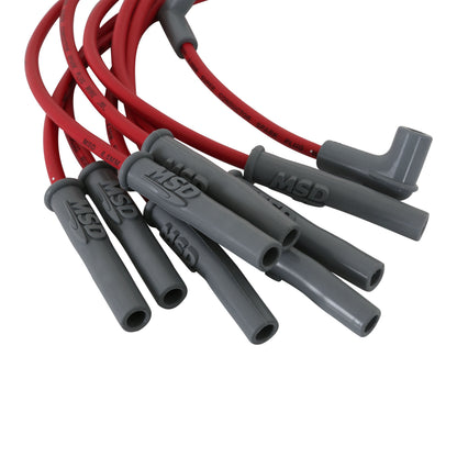 MSD 32209 Super Conductor Spark Plug Wire Set Red MUSTANG 5.0 94-ON
