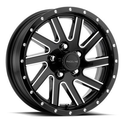 Raceline 820 Twisted Black & Machined | 15x6" +0mm | 6x139.7mm Wheel