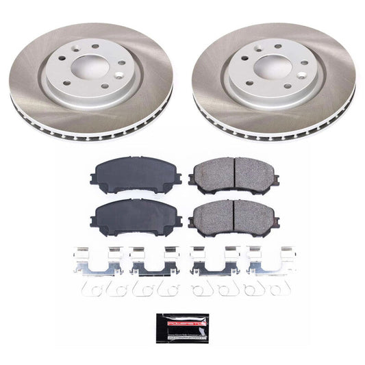PowerStop 17-22 Nissan Rogue Sport Front Semi-Coated Rotor Kit (SC7036)
