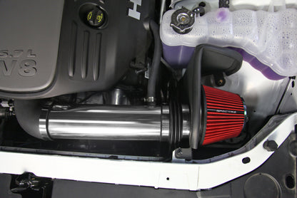 Spectre 11-17 Dodge Challenger/Charger 5.7L V8 Air Intake Kit - Polished w/Red Filter | Dodge Challenger/Charger (11-17) (9036)