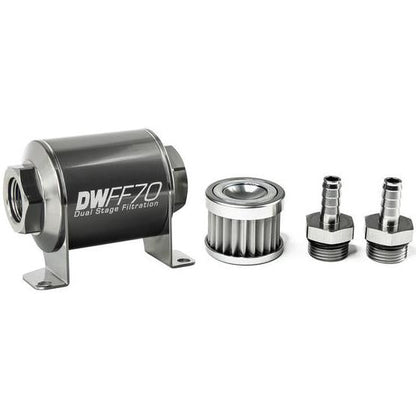 DeatschWerks Universal 70mm 40 Microns Fuel Filter Kit (8-03-070-040K-10/-38/-516/-6/-8)