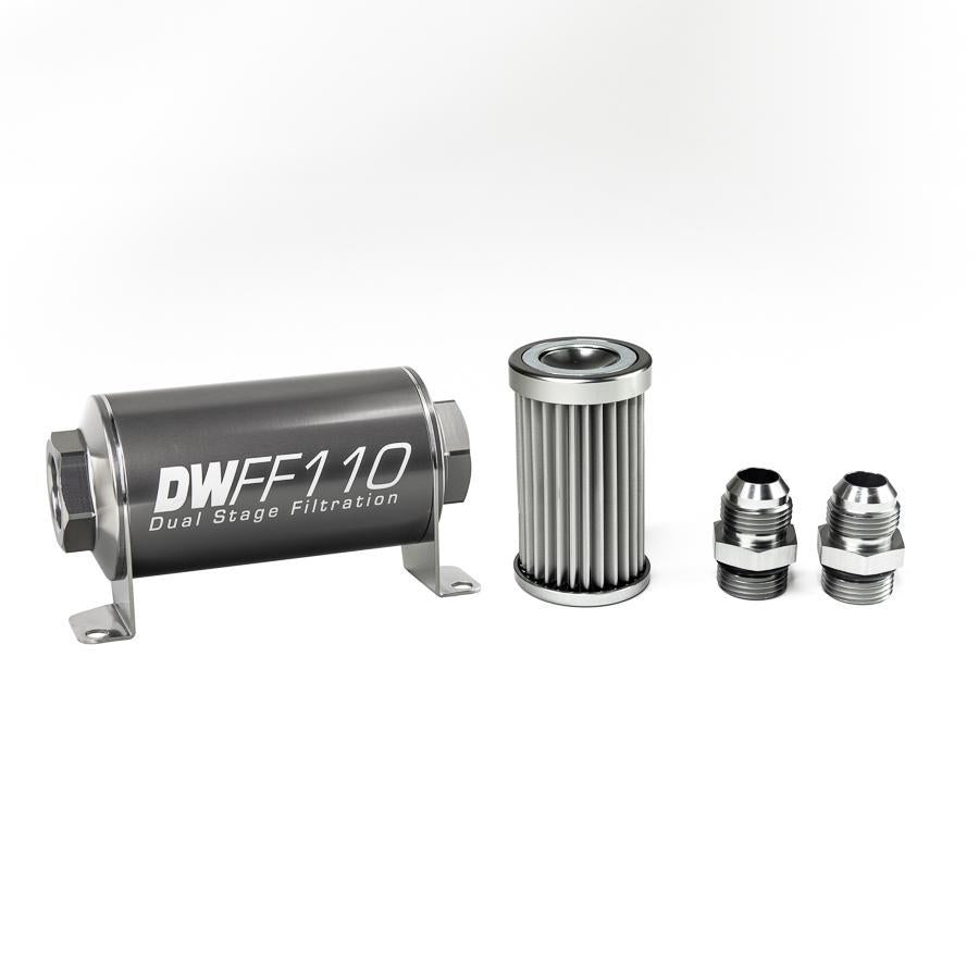 DeatschWerks Universal 5 Micron 110mm Fuel Filter Assembly (8-03-110-005K/-10/-38/-516/-6/-8)