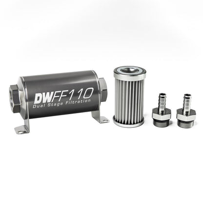 DeatschWerks Universal 10 Micron 110mm Fuel Filter (8-03-110-010K-10/-38/-516/-6/-8)