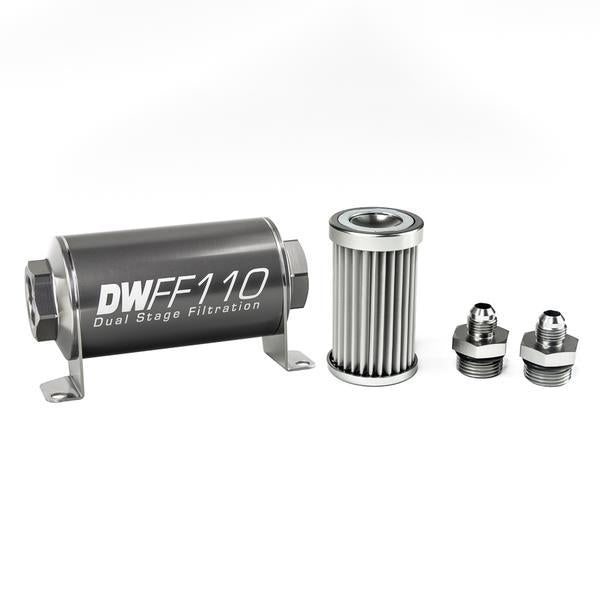 Deatschwerks Universal 40 Micron 110mm Fuel Filter Kit (8-03-110-040K-10/-38/-516/-6/-8)