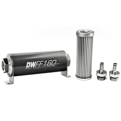 Deatschwerks Universal 5 Micron 160mm Fuel Filter Kit (8-03-160-005K/-10/-38/-516/-6/-8)