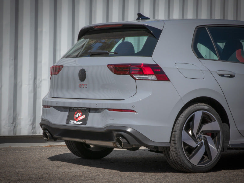 aFe 3 to 2-1/2 IN Stainless Steel Cat-Back Exhaust w/Carbon Tips | Volkswagen GTI (22-24) (49-36454-C)
