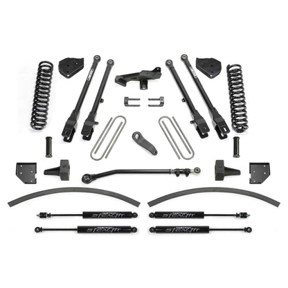 Fabtech 8" 4-Link System w/ Coils & Stealth Shocks | Ford F250/F350 4WD Diesel (17-21) (K2266M)