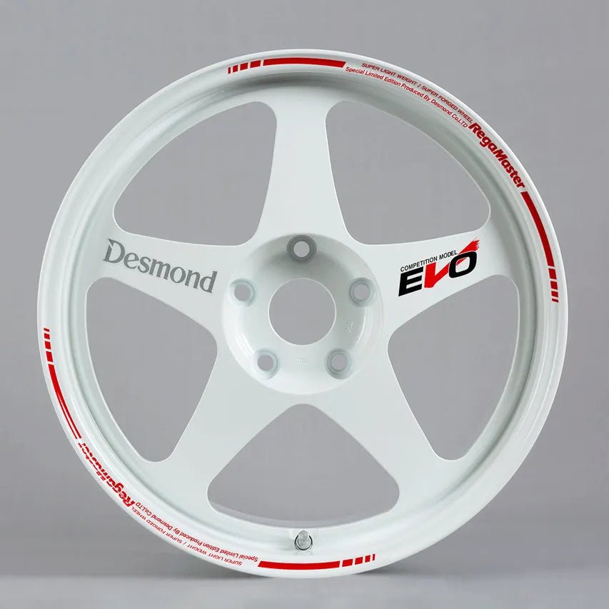 Desmond Regamaster EVO II 18x9.5 +22, 18x10.5 +20 5x120 Gloss White (SET) - WheelFlip