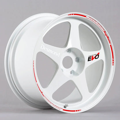 Desmond Regamaster EVO II 18x9.5 +40 5x100 White Wheels – WheelFlip