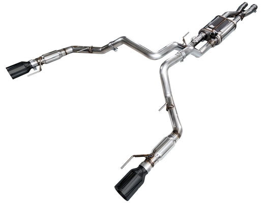 AWE Tuning Gen 3 Ford Raptor SwitchPath Exhaust - Diamond Black Tips (3025-33356)