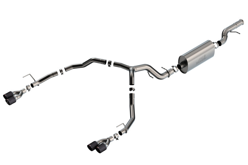 Borla Carbon Fiber T-304 SS Touring Cat-Back Exhaust | Chevrolet Tahoe (21-22) 6.2L V8 2/4WD (140858CF)