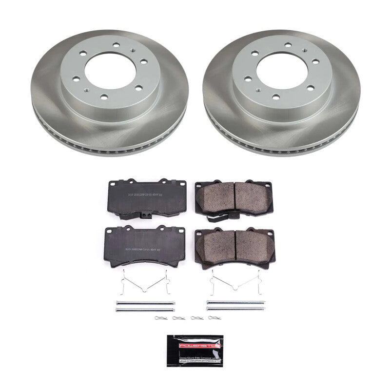 PowerStop 09-10 Hummer H3T Front Semi-Coated Rotor Kit (SC3035)