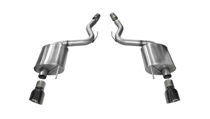 CORSA Sport, Touring / 3.0 in Axle-Back 4.5 in Tips | Mustang GT (14329BLK)