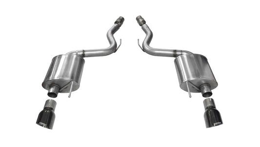 CORSA Sport, Touring / 3.0 in Axle-Back 4.5 in Tips | Mustang GT (14329BLK)