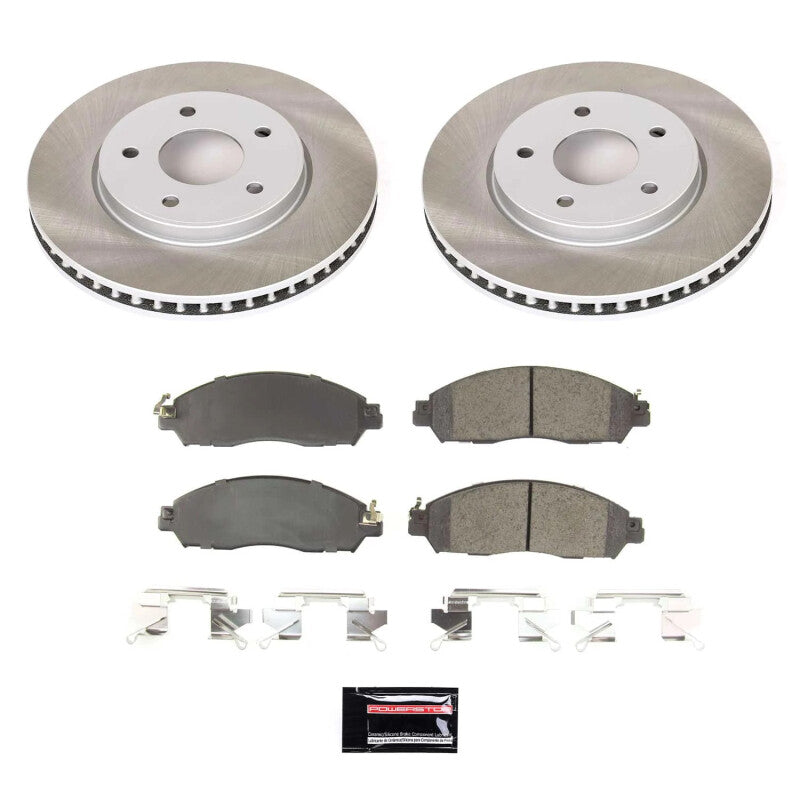 PowerStop 18-24 Nissan LEAF Front Semi-Coated Rotor Kit (SC8275)