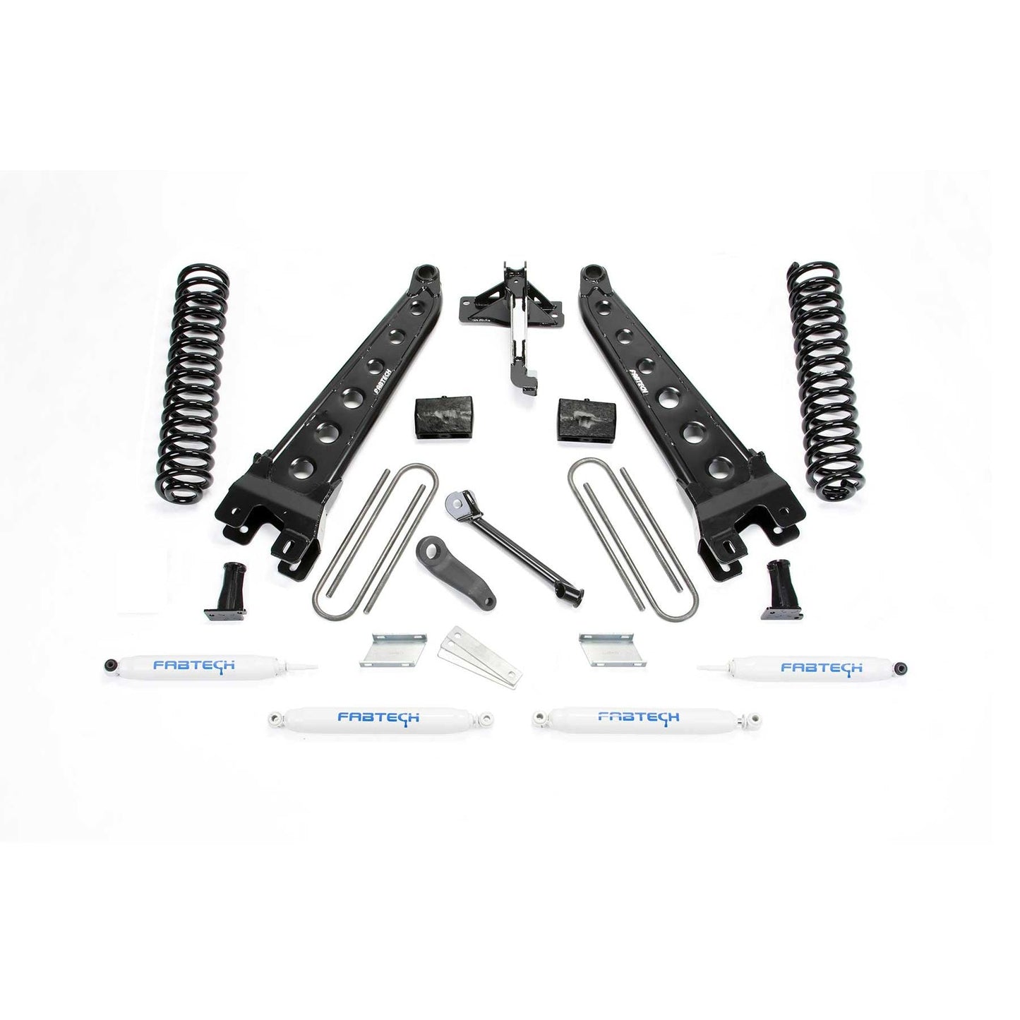 Fabtech 4in Radius Arm System w/ Coils & Performance Shocks | Ford F250/F350 4WD Diesel (17-21) (K2215)