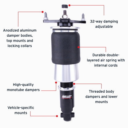 Air Lift Performance 15-21 Subaru WRX (VA) / 15-21 Subaru WRX STI (VA) Rear Air Suspension Kit