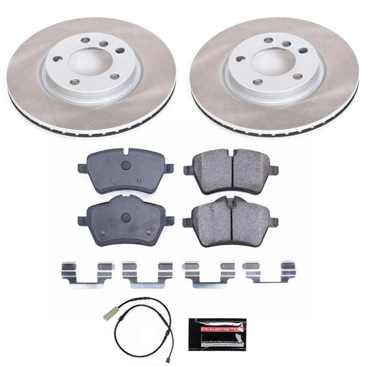 PowerStop 13-16 Mini Cooper Paceman Front Semi-Coated Rotor Kit (SC6665)