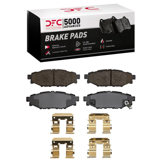 DFC 05 - 23 Subaru Crosstrek R&F Ceramic Brake Pads & Hardware Kit (1551 - 1114 - 01) - WheelFlip