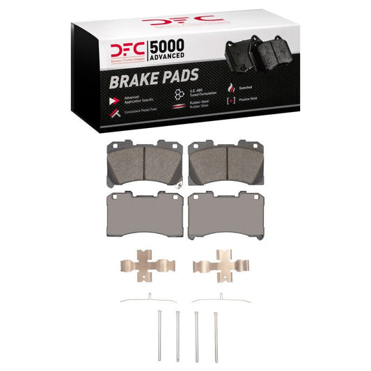 DFC 1551 - 2450 - 01 22 - 26 Toyota GR Corolla F&R Low Metallic Brake Pads & Hardware Kit - WheelFlip