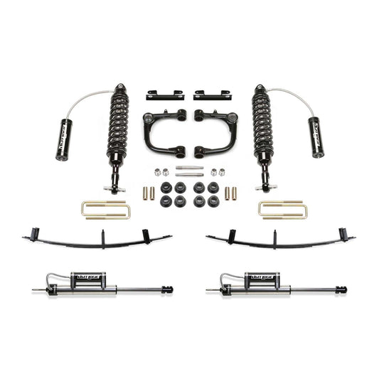 Fabtech 3" Upper Control Arm System w/ Dual 2.5" Coilover Reservoir & Rear Dual Reservoir Leaf Pack | Toyota Tacoma 2WD/4WD (05-14) (K7065DL)