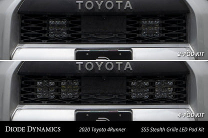 Diode Dynamics SS5 Stealth Grille LED 2 - Pod Kit | Toyota 4runner/Lexus GX460 (14 - 24) (DD7536) - WheelFlip