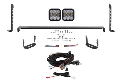 Diode Dynamics SS5 Stealth Grille LED 2 - Pod Kit White Combo | Toyota 4Runner (14 - 24) DD7534 - WheelFlip