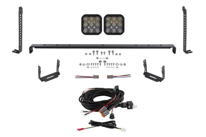 Diode Dynamics SS5 Stealth Grille LED 2 - Pod Kit White Driving | Toyota 4Runner (14 - 24) DD7538 - WheelFlip