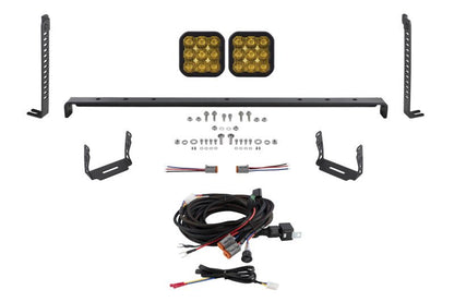 Diode Dynamics SS5 Stealth Grille LED 2 - Pod Kit Yellow Pro Driving | Toyota 4Runner (14 - 24) DD7541 - WheelFlip