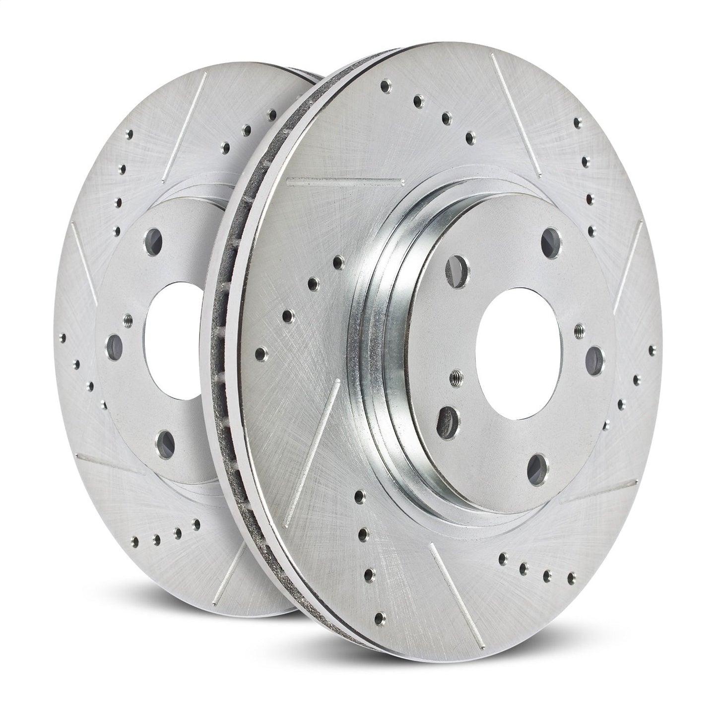 PowerStop Front Evolution Drilled & Slotted Rotors - Pair | Jaguar F-Type (14-19) (EBR1083XPR)