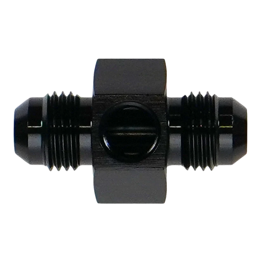 DeatschWerks 6AN Male Flare Gauge Adapter with 1/8" NPT Gauge Port - 6-02-0770-B