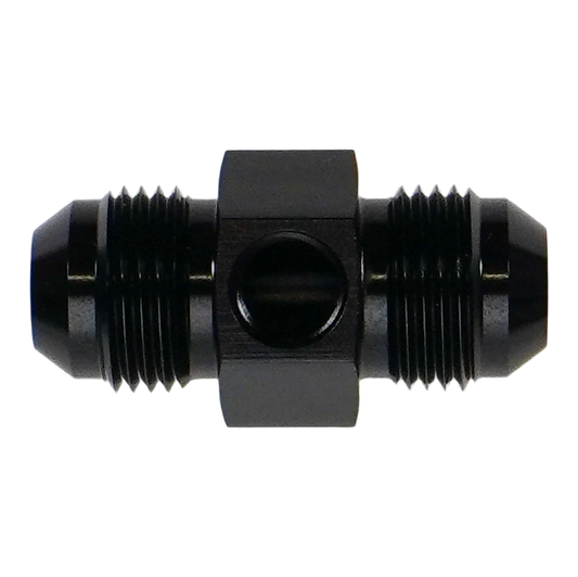 DeatschWerks 8AN Male Flare Gauge Adapter with 1/8" Gauge Port - 6-02-0771-B
