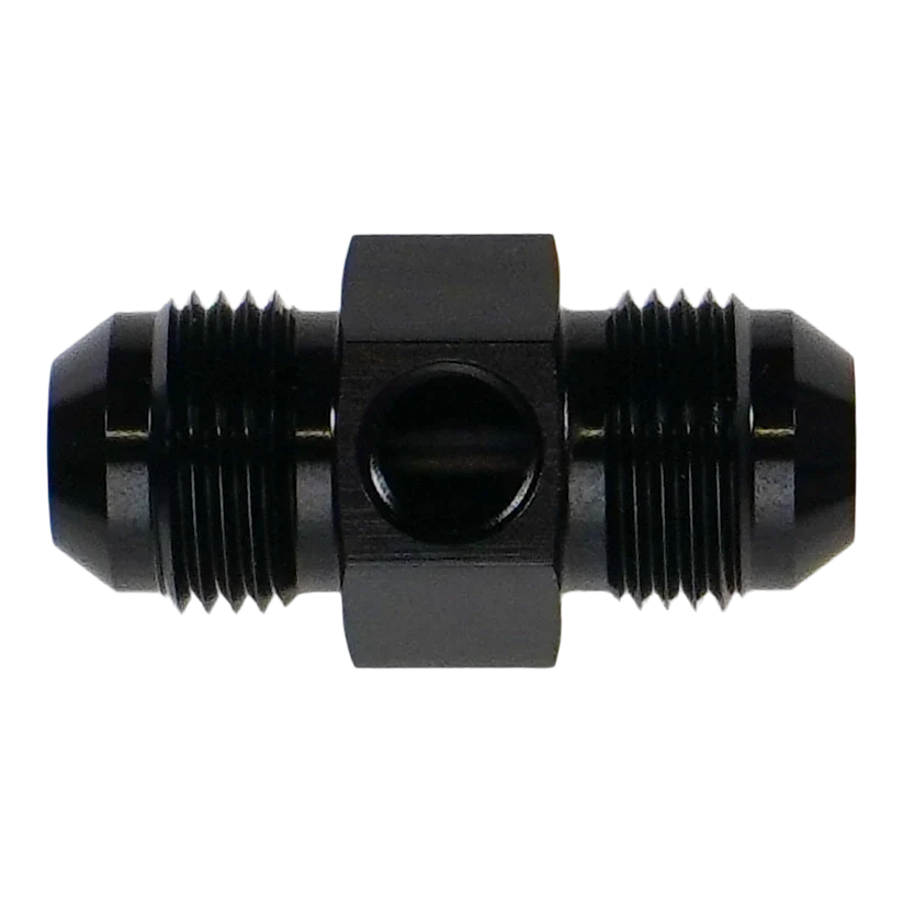 DeatschWerks 8AN Male Flare Gauge Adapter with 1/8" Gauge Port - 6-02-0771-B