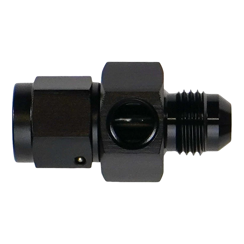 DeatschWerks 6AN Male Flare to Female Flare Swivel with 1/8th npt - 6-02-0773-B