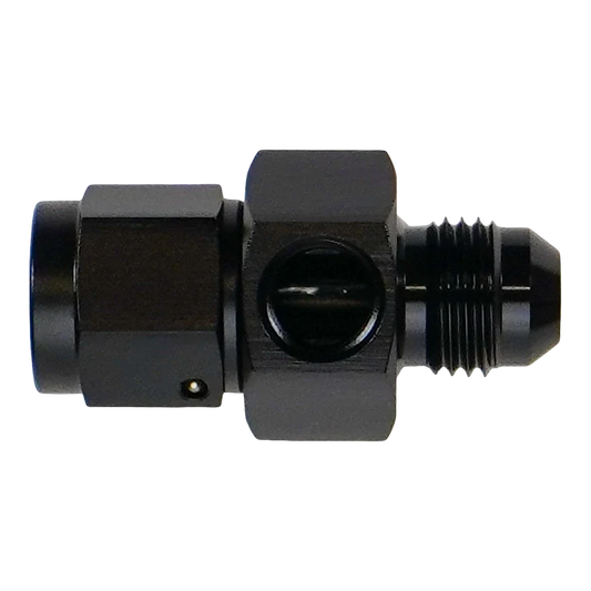 DeatschWerks 6AN Male Flare to Female Flare Swivel with 1/8th npt - 6-02-0773-B